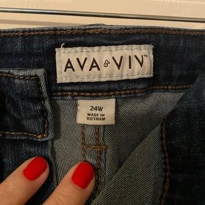 Ava and Viv soft denim ankle length jeans